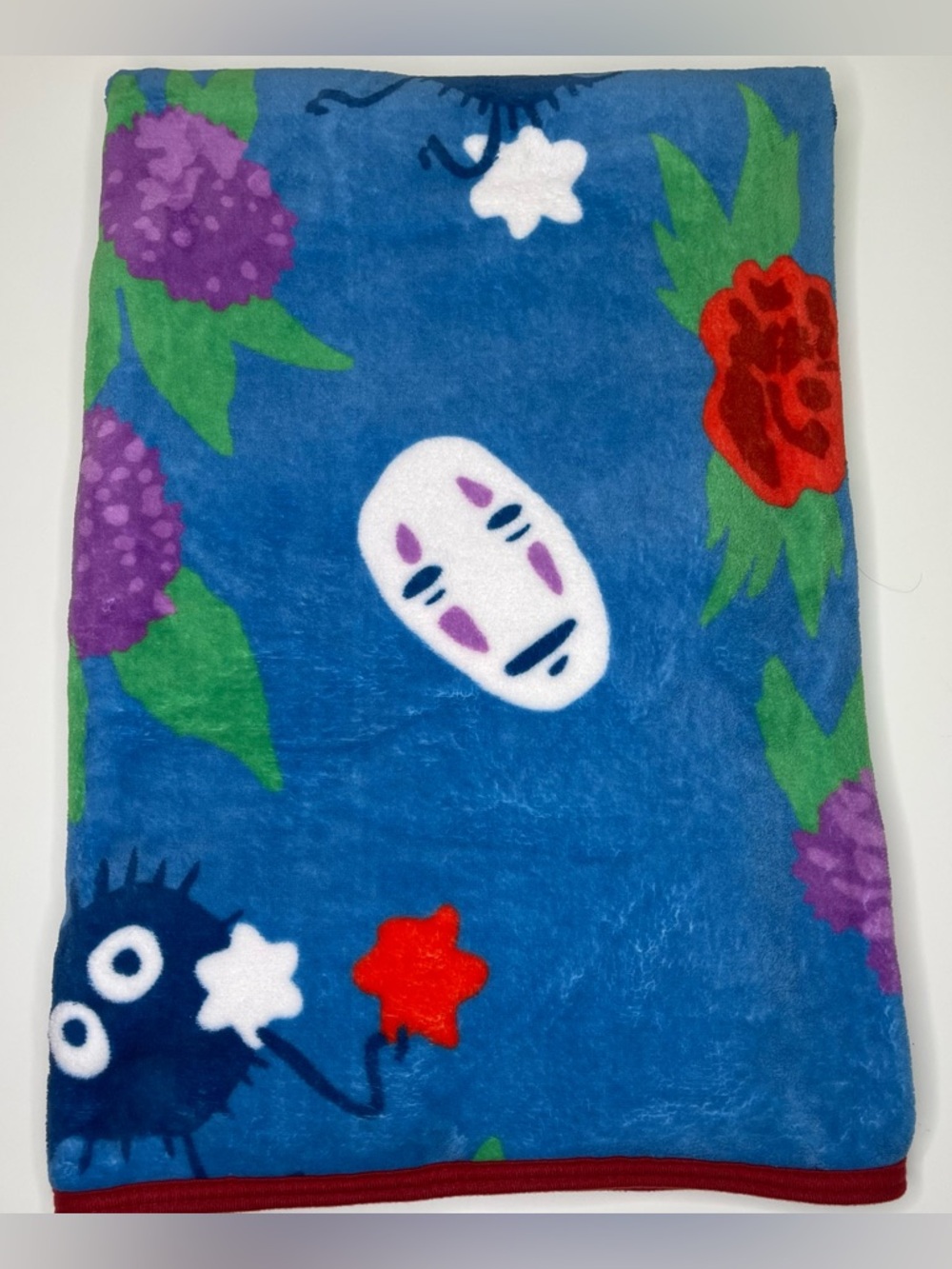 Studio Ghibli Spirited Away No-Face & Soot Sprites Fleece Throw Blanket